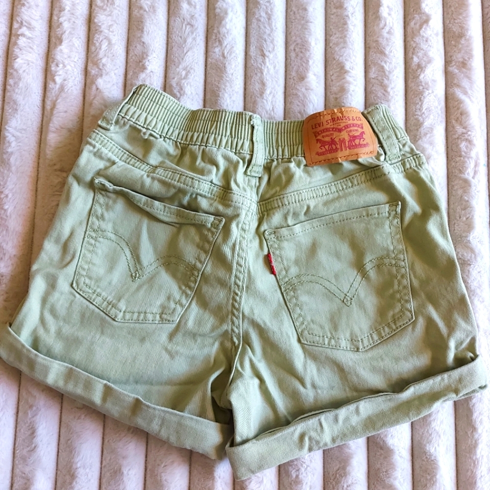 Levi's Girls Light Green "SAGE" Jean Shorts